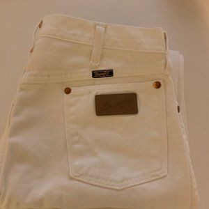 Wrangler High Waisted White Mom Jeans